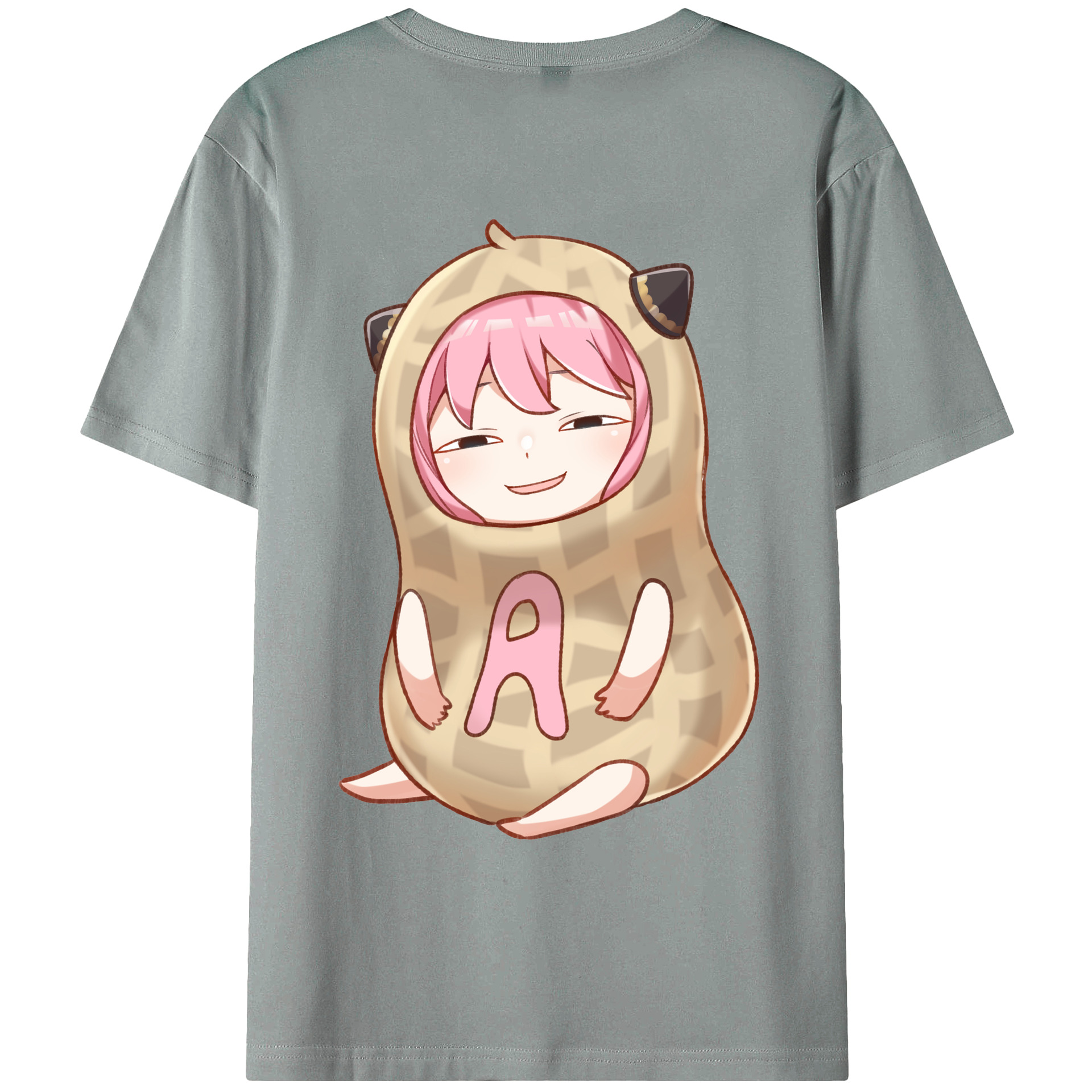 （画像用） SPY×FAMILY间谍家家酒 綿100％ メンズ半袖Tシャツ（バックプリント） 通気性